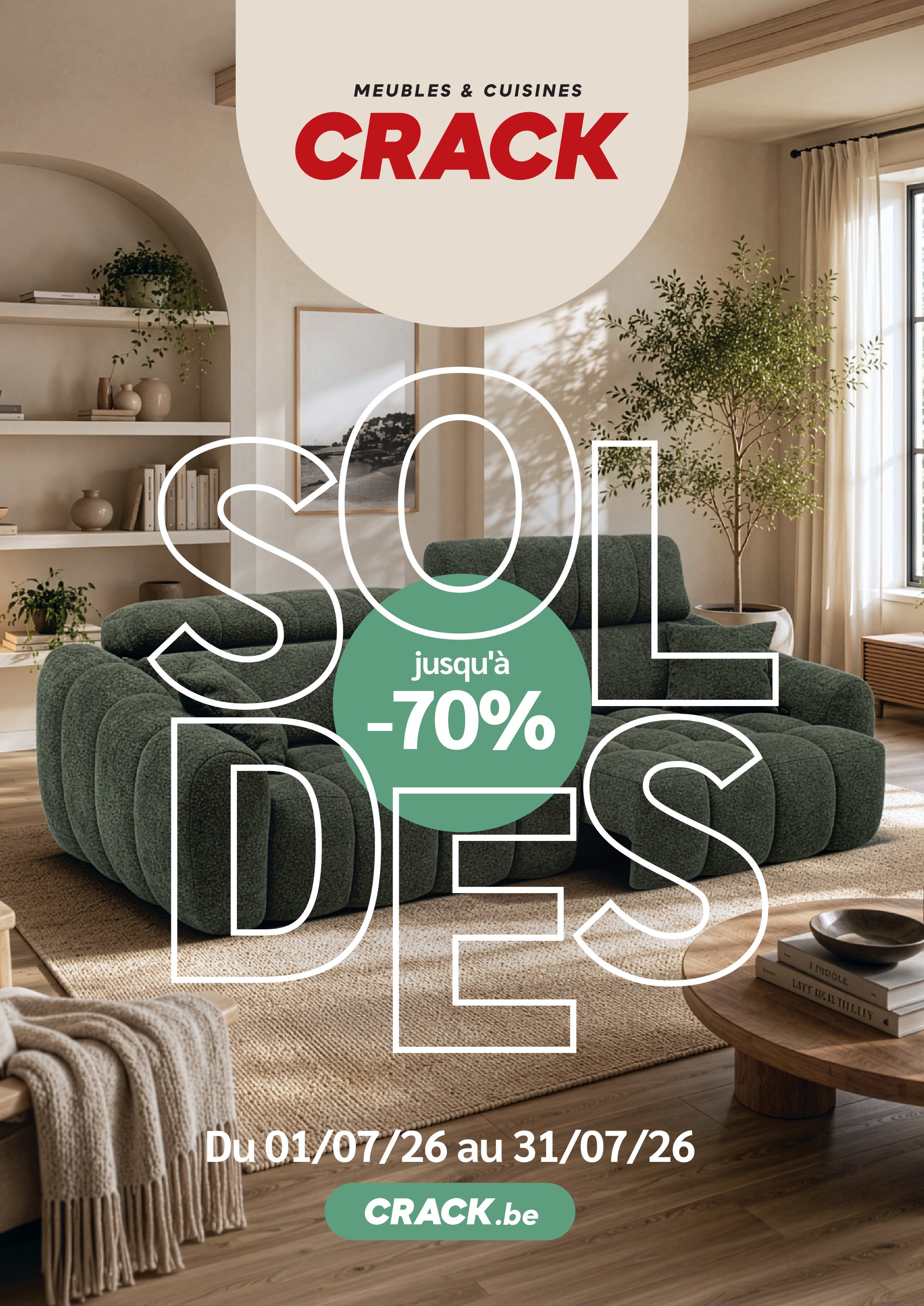 Prospectus Crack à Aubers: "SOLDES jusqu'à -70%", 49} pages, 01/07/2026 - 31/07/2026